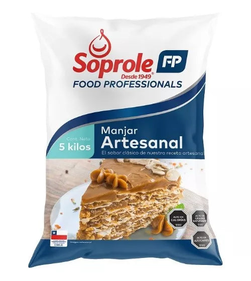 Manjar Artesanal Soprole Bolsa De 5 Kilos Food Professionals