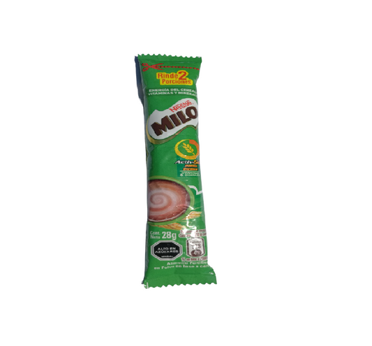 MILO SACHET ALIMENTO FORTIFICADO CAJA 120 X 28 GRAMOS RINDE 2 PORCIONES